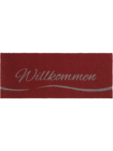 Erwin Müller Fußmatte Willkommen in weinrot