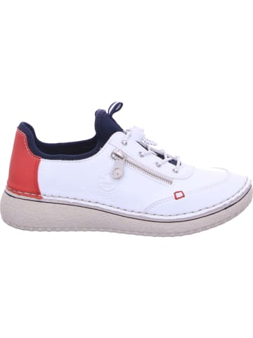 rieker Sneaker in weiss/rosso/navy