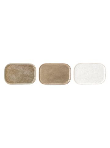 Bloomingville 3er Set Teller Addison in beige