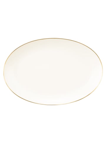 Seltmann Weiden Servierplatte Savona Goldlinie 31,3 x 21,1 cm in creme