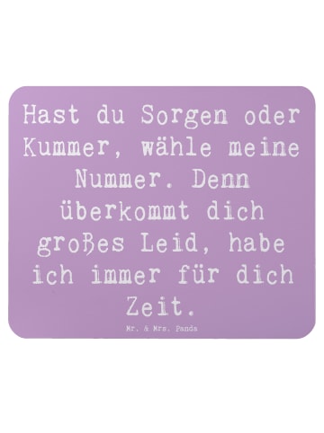 Mr. & Mrs. Panda Mauspad Spruch Schutz Rufnummer mit Spruch in Lavendeltraum