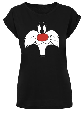 F4NT4STIC T-Shirt Looney Tunes Sylvester Big Face in schwarz
