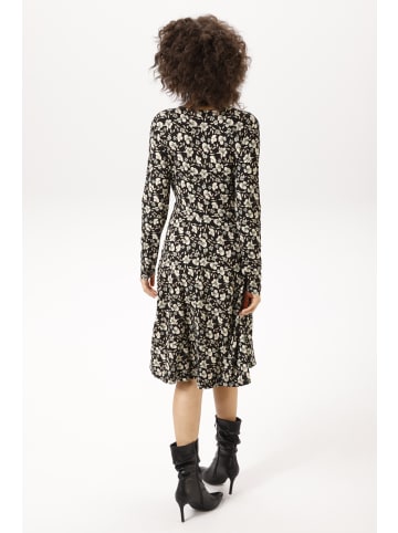 Aniston CASUAL Jerseykleid in schwarz-hellbeige-grün-beige