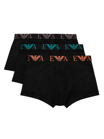Emporio Armani 3er Pack Trunk in Schwarz