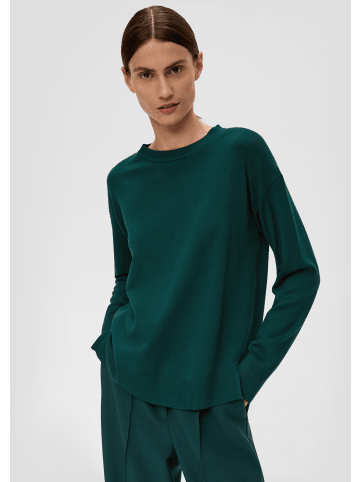 s.Oliver BLACK LABEL Strickpullover langarm in Grün