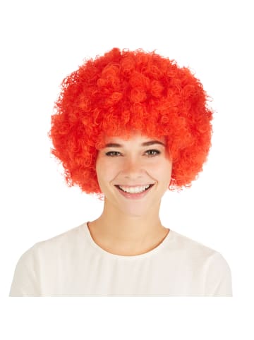tectake Wundervolle Afro-Perücke, rot