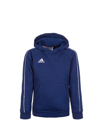 adidas Performance Trainingskapuzenpullover Core 18 in dunkelblau / weiß