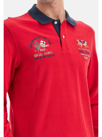 La Martina Poloshirt 'Wilber' in rot