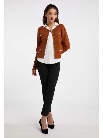 faina Damen Strickjacke in Dunkelkamel
