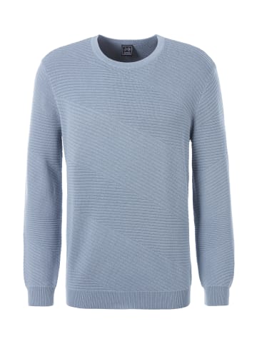 John Devin Strickpullover in rauchblau