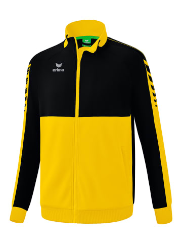 erima Six Wings Worker Jacke, Trainingsjacke in gelb/schwarz