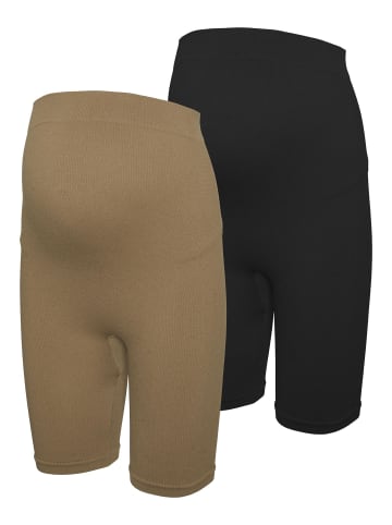 Vero Moda 2er-Pack Bikershorts in Tigers Eye