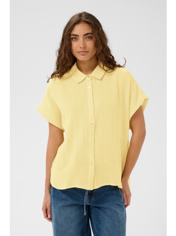 CULTURE Hemd kurzarm CUmyra Oversize fit in Lemon Meringue