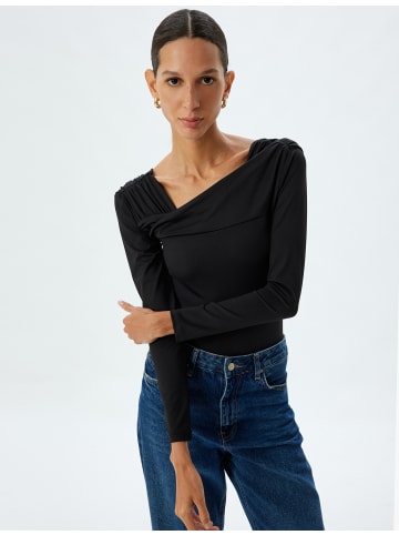 KOTON T-shirt in Schwarz