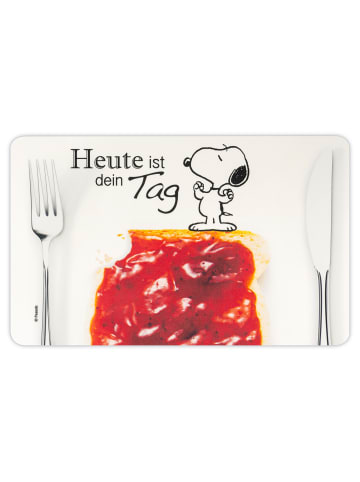 United Labels The Peanuts Frühstücksbrettchen Snoopy - Heute ist dein Tag in Mehrfarbig