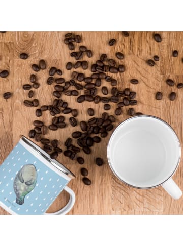 Mr. & Mrs. Panda Haferl Seekuh Happy ohne Spruch in Blau Pastell