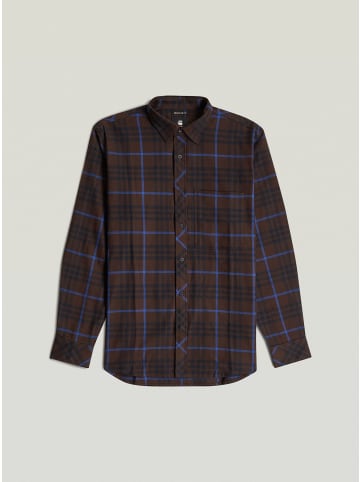 G-Star Raw One Pocket Regular Hemd ganache varsity check