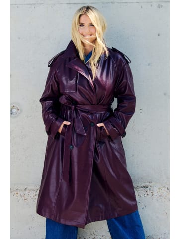 Ulla Popken Trenchcoat in weinrot