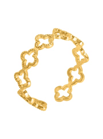 Steel_Art Eleganter Ring Damen Pilus goldfarben in Goldfarben