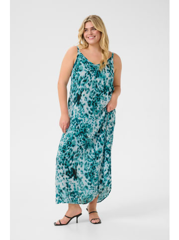 KAFFE curve Kleid KCjulia in Teal Leopard Print