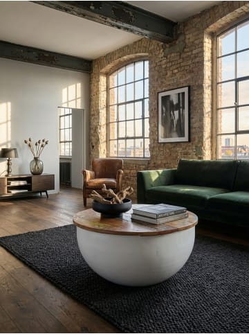 KADIMA DESIGN Couchtisch Mango 60x34x60 cm Massivholz Metall Tisch Industrial