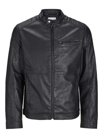 Jack & Jones Kunstlederjacke in Black