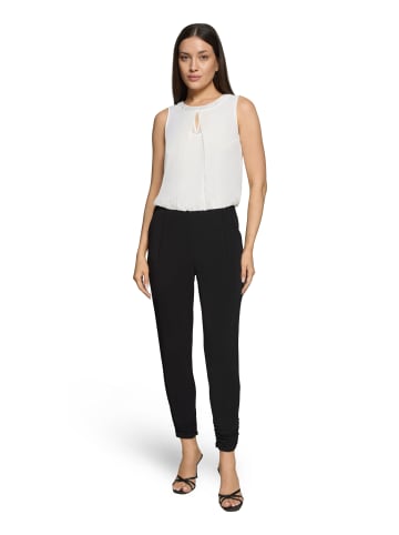 Vera Mont Jumpsuit mit Cut-Outs in Schwarz/Weiß
