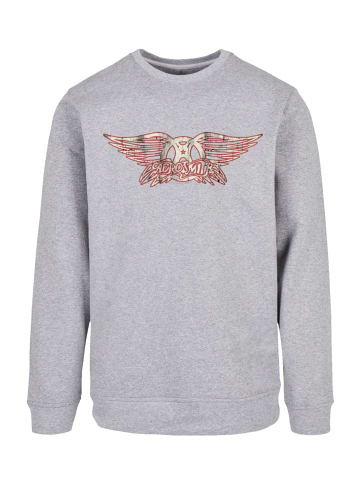 F4NT4STIC Sweatshirt Aerosmith Rock Band Logo in grau meliert