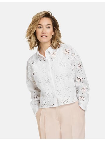 Gerry Weber Bluse Langarm in weiß/weiß