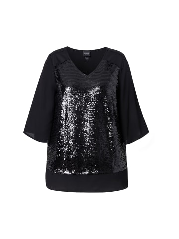 Ulla Popken Hemdbluse in schwarz