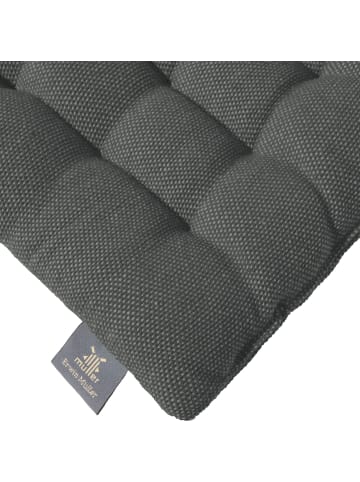 Erwin Müller Stuhlkissen 2er-Pack London in anthrazit