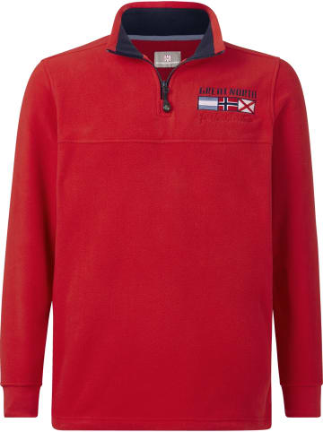 Jan Vanderstorm Fleece-Sweatshirt SIETSE in rot