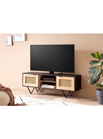 FineBuy TV- und Lowboards in Schwarz / Mango / 120x35x44
