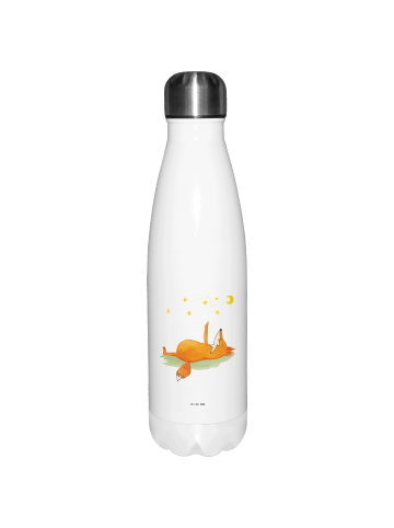 Mr. & Mrs. Panda Trinkflasche Edelstahl Fuchs Sterne ohne Spruch in Weiß