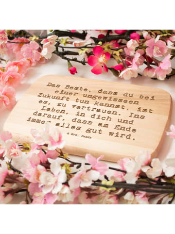 Mr. & Mrs. Panda Frühstücksbrett Spruch Neuen Technologien begeg... in Transparent