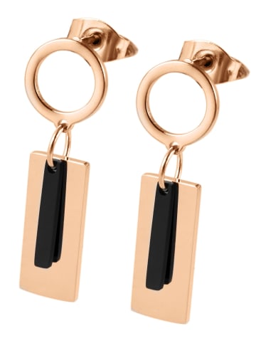 Adeliás Damen Ohrringe – Ohrstecker aus Edelstahl in gold