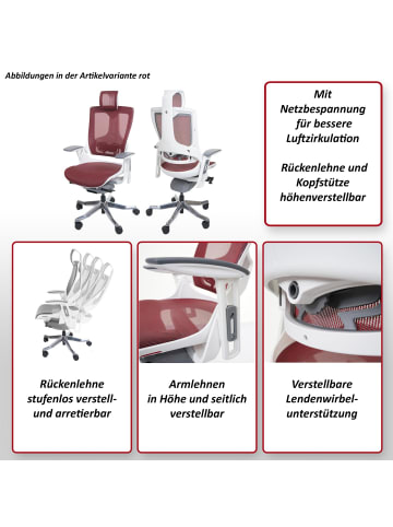 MCW Bürostuhl Polster/Netz ergonomisch, Grün