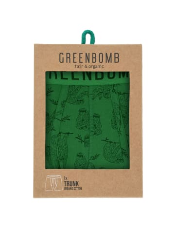 GreenBomb Trunk Animal Sloth Hang in Grün