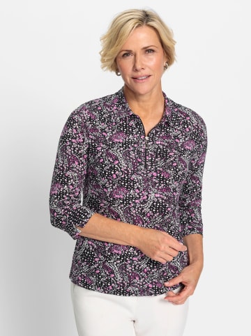 WITT WEIDEN Poloshirt in erika-ecru-bedruckt