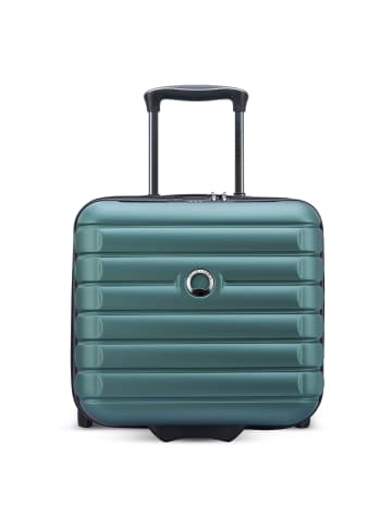 Delsey Shadow 5.0 4-Rollen Businesstrolley 38 cm Laptopfach mit Dehnfalte in gruen