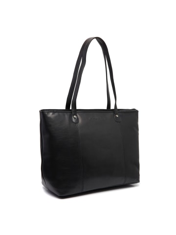 The Chesterfield Brand Ferrera Shopper Tasche Leder 38 cm Laptopfach in black