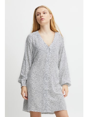 ICHI Kleid IHVERA Loose fit in Cloud Dancer w. black dot