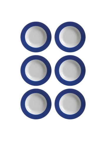 Ritzenhoff & Breker 6er Set Suppenteller Doppio ø 22 cm in Indigo Blau