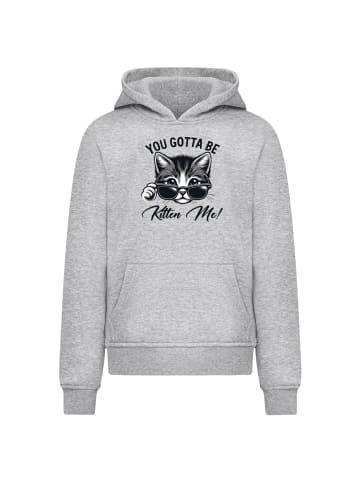 F4NT4STIC Hoodie Kätzchen You Gotta Be Kitten Me! in grau meliert