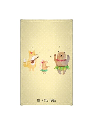 Mr. & Mrs. Panda Handtuch Waldtiere Aloha ohne Spruch in Gelb Pastell