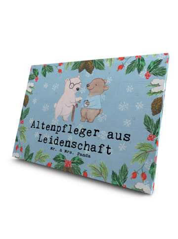 Mr. & Mrs. Panda Tee Adventskalender Altenpfleger Leidenschaft m... in Eisblau