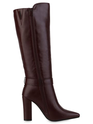 VAN HILL Klassische Stiefel Brittany in Burgund