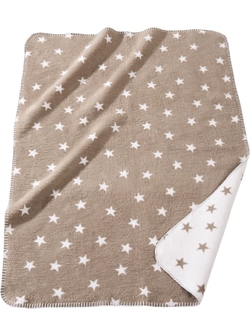 Erwin Müller Jacquard Kuscheldecke in natur