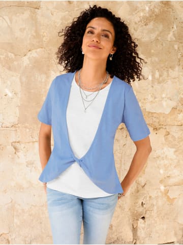 WITT WEIDEN 2-in-1-Shirt in himmelblau-ecru