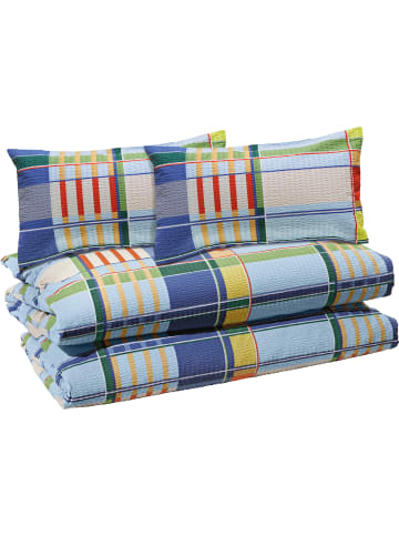 Erwin Müller Seersucker Bettwäsche Sparpaket 4-teilig in bleu